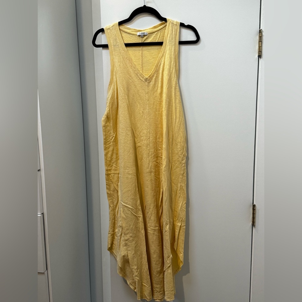 Z Supply Asymmetrical Dress in Soft Yellow
